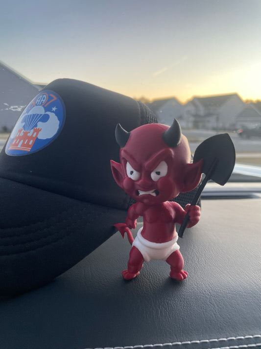Red Devil Engineer Statue (4-inch)